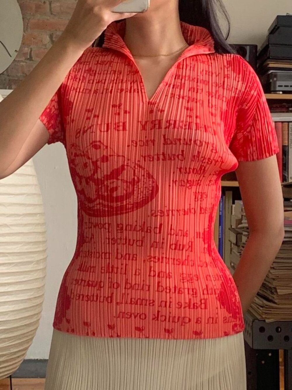 Issey Miyake Pleats Please Recipe Collar Top JP3